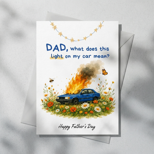 Funny Printable Father's Day Card (Digital Download)
