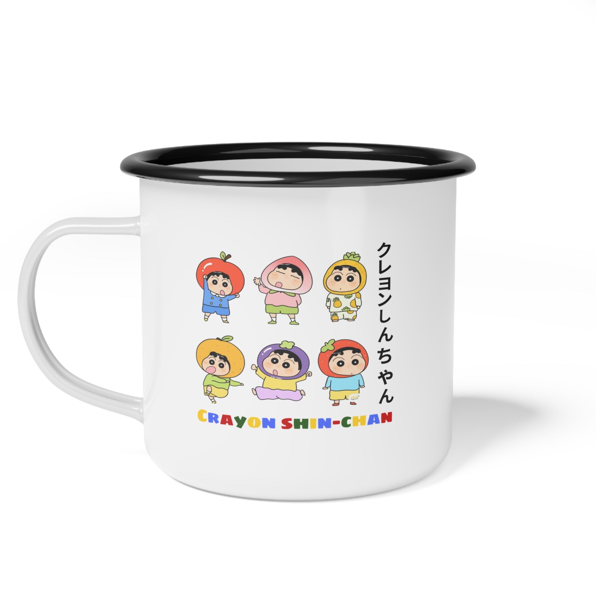 Crayon Shin-chan Enamel Camp Cup — Cute Anime Character Camping Mug