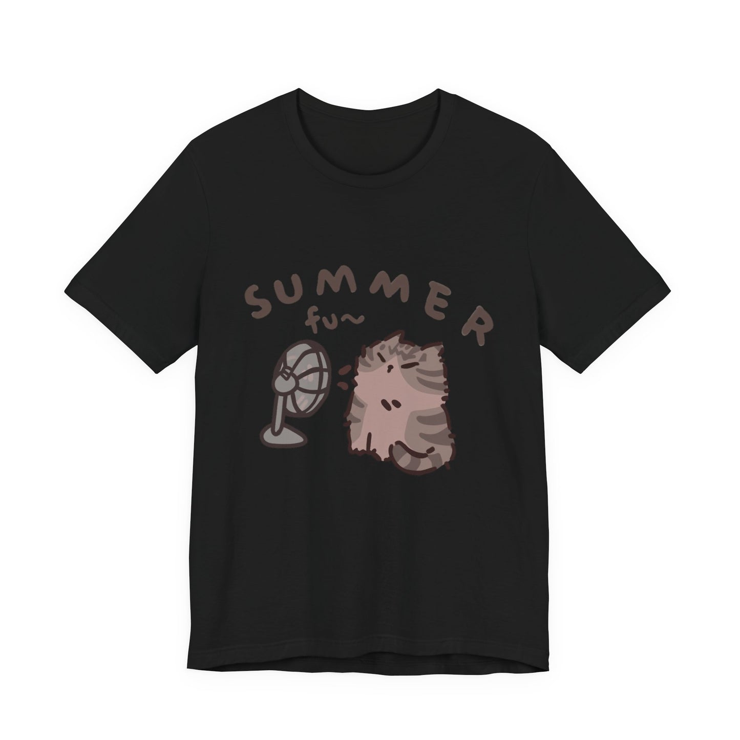 "Hello Summer" Playful Cat Tee - Cute Seasonal Graphic