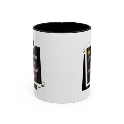 "Please Let Her Work" Accent Mug - Galaxy Office Cup (11oz)