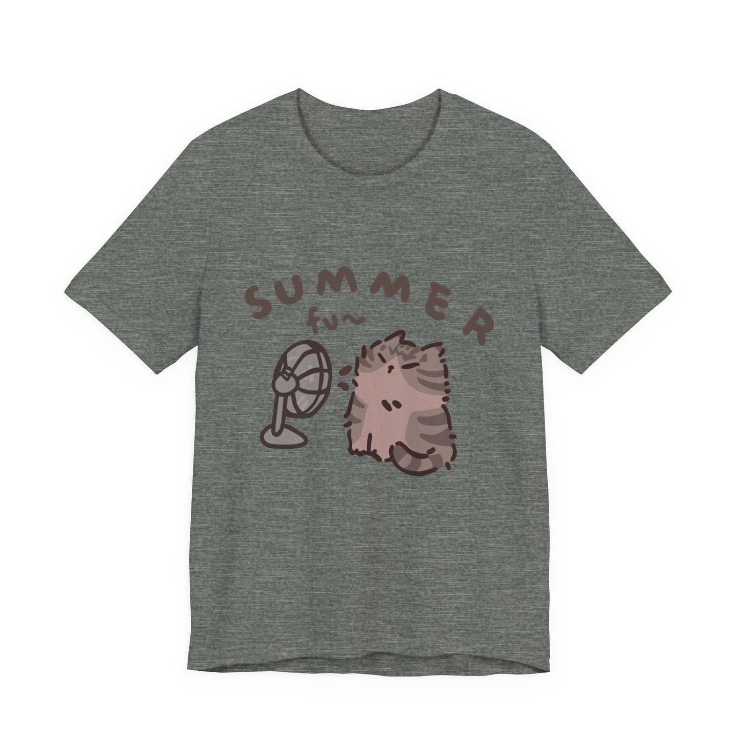 "Hello Summer" Playful Cat Tee - Cute Seasonal Graphic