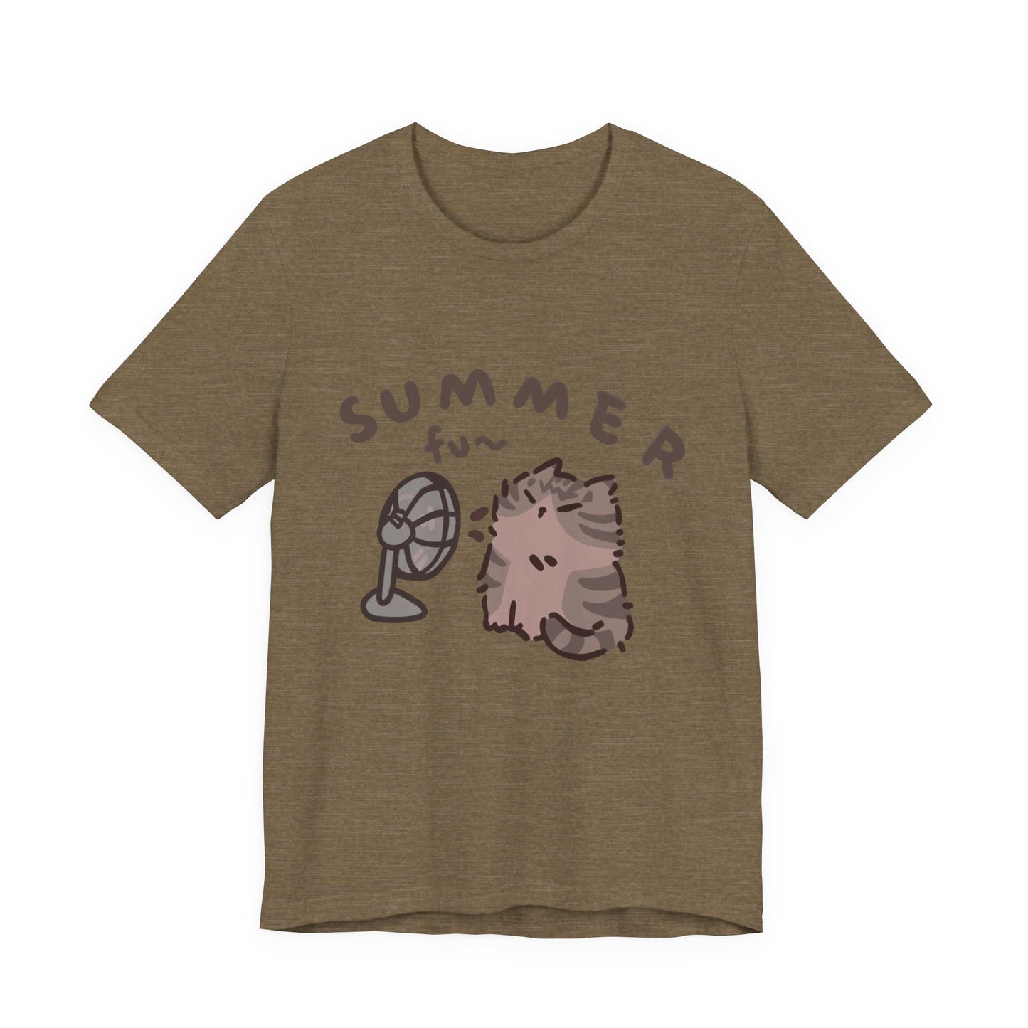 "Hello Summer" Playful Cat Tee - Cute Seasonal Graphic