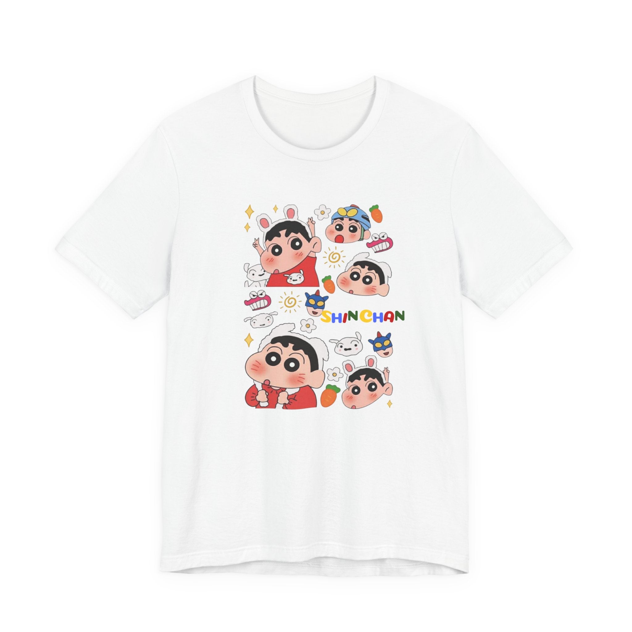 Shin Chan Cartoon Collage Tee — Cute Anime Character Graphic T-Shirt