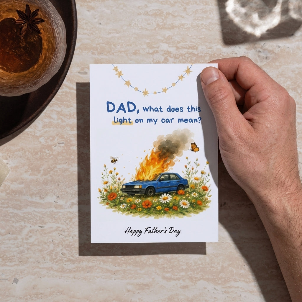 Funny Printable Father's Day Card (Digital Download)
