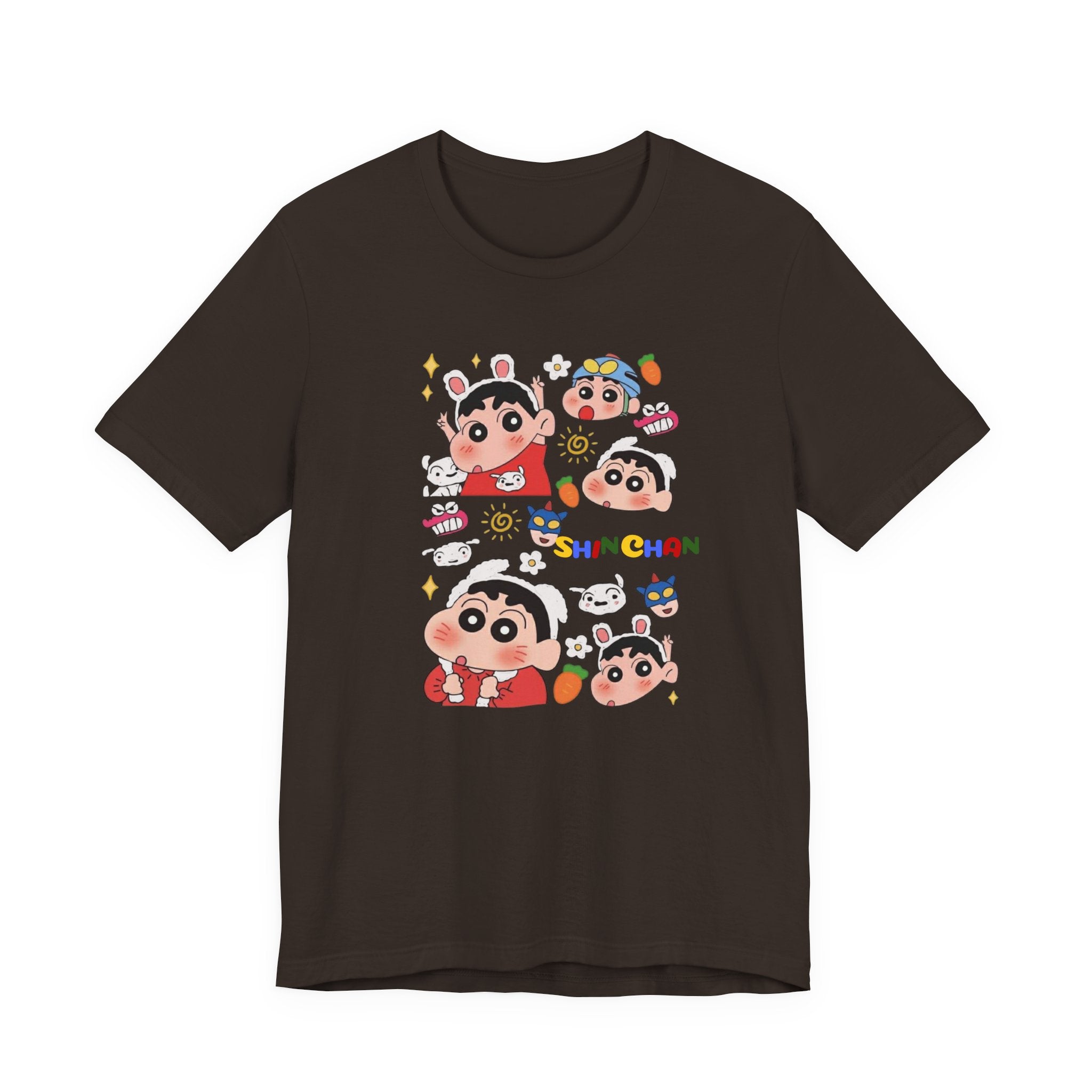 Shin Chan Cartoon Collage Tee — Cute Anime Character Graphic T-Shirt