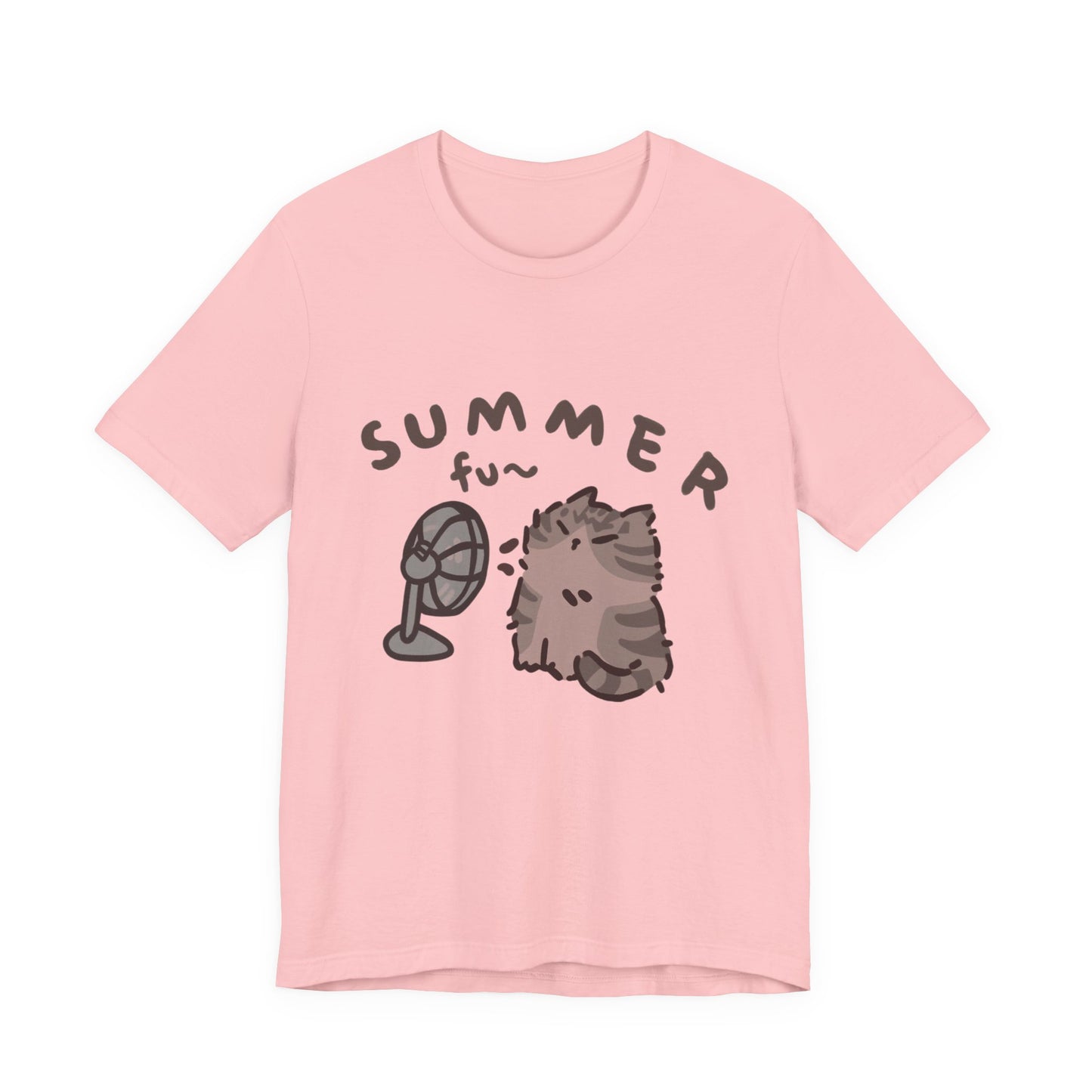 "Hello Summer" Playful Cat Tee - Cute Seasonal Graphic