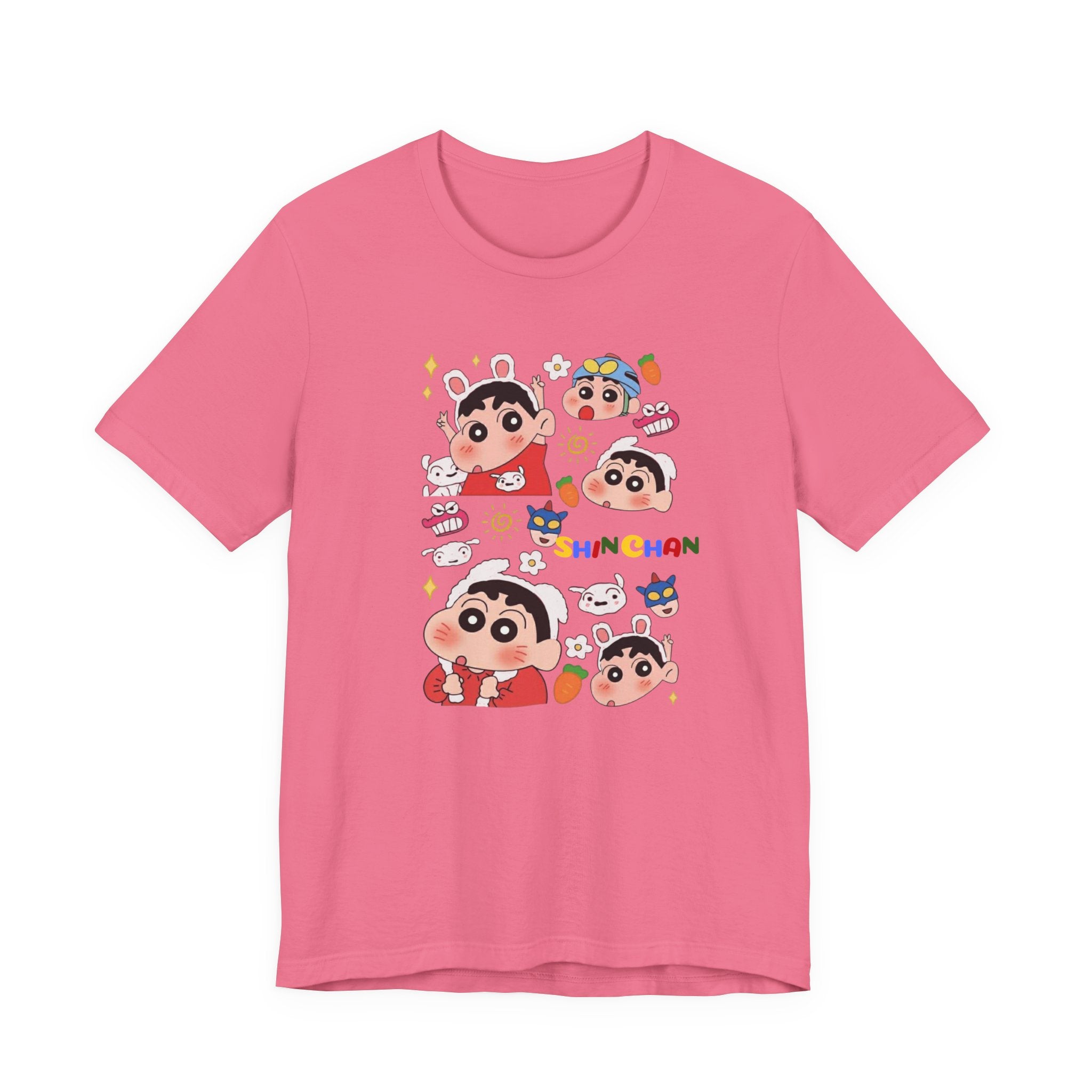 Shin Chan Cartoon Collage Tee — Cute Anime Character Graphic T-Shirt