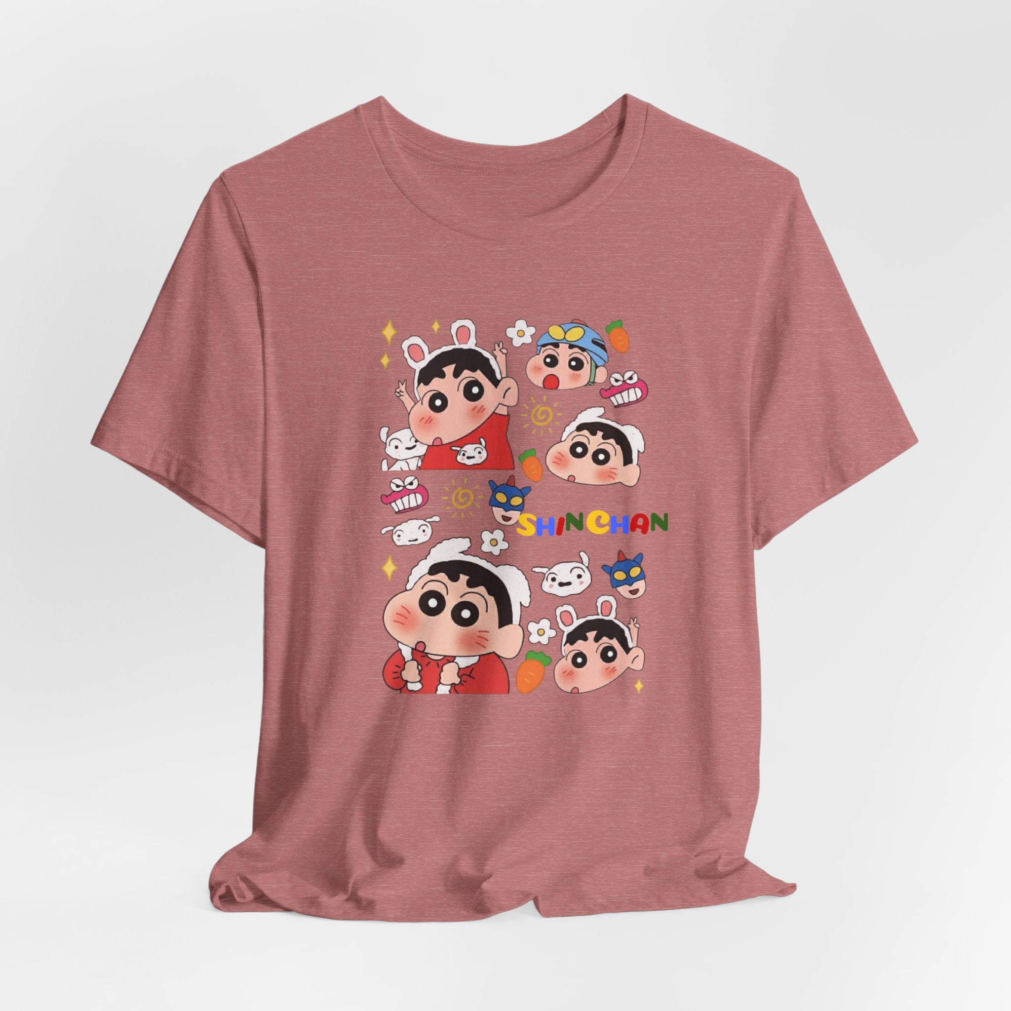 Shin Chan Cartoon Collage Tee — Cute Anime Character Graphic T-Shirt