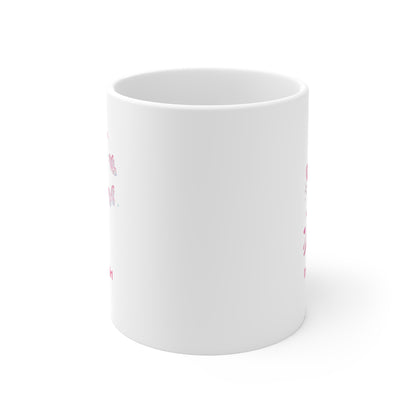 I'm Just A Girl Mug - Coquette Bow & Butterfly Cup (11oz)