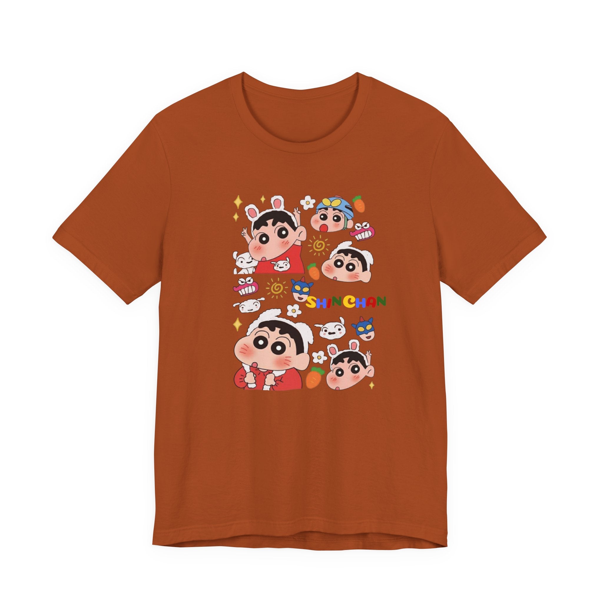 Shin Chan Cartoon Collage Tee — Cute Anime Character Graphic T-Shirt
