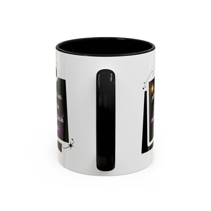 "Please Let Her Work" Accent Mug - Galaxy Office Cup (11oz)