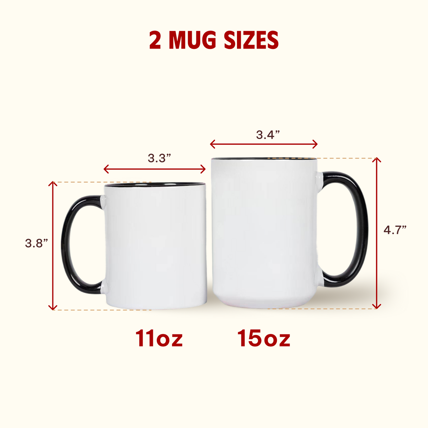 Custom Photo Accent Coffee Mug