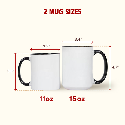 Custom Photo Accent Coffee Mug
