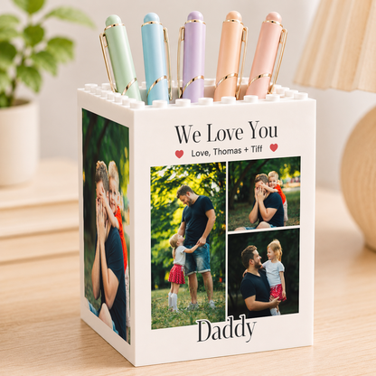 Custom Photo Desk Pencil Holder
