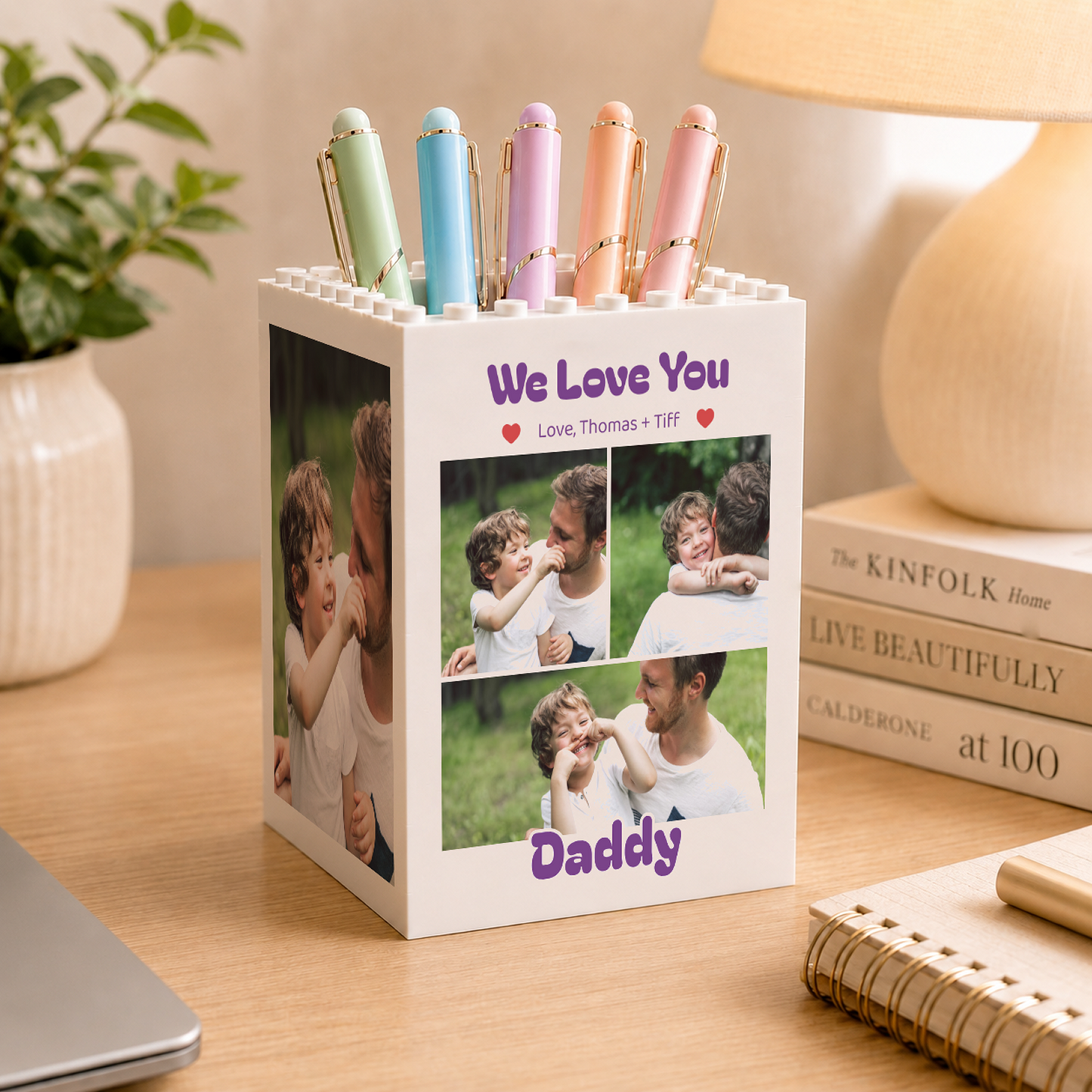Custom Photo Desk Pencil Holder