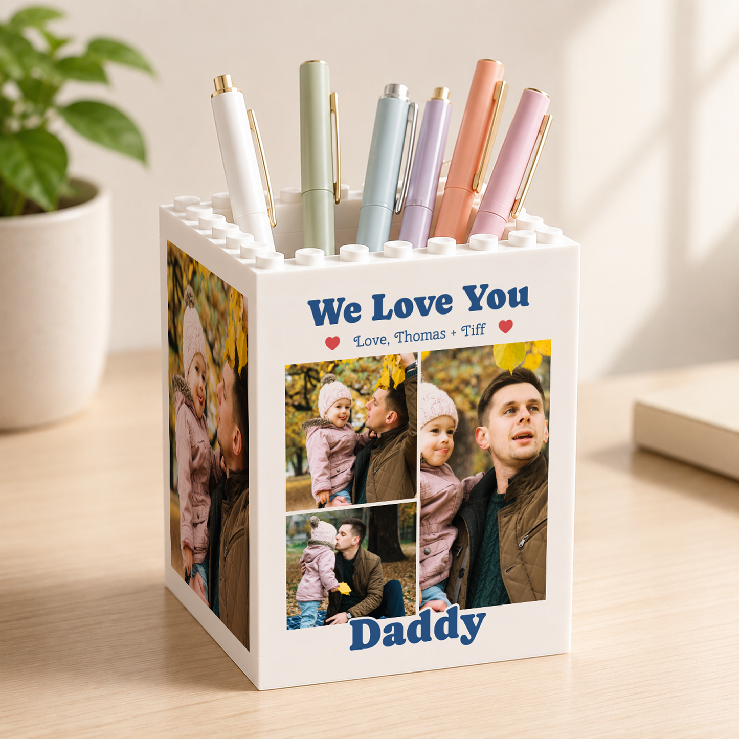 Custom Photo Desk Pencil Holder