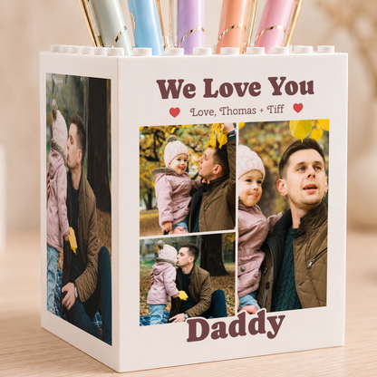 Custom Photo Desk Pencil Holder