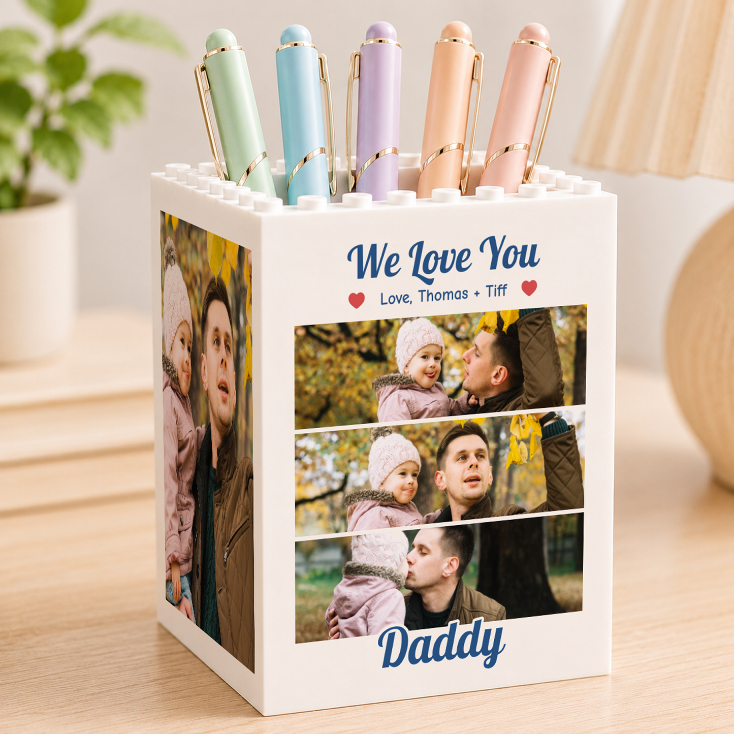 Custom Photo Desk Pencil Holder