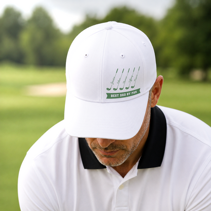 Custom "Best Dad By Par" Golf Embroidered Hat