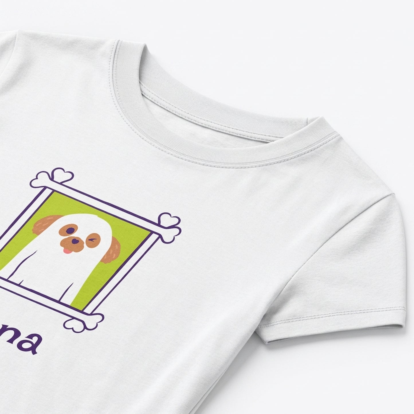 Custom Ghost Dog Shirt – Personalized Pet Photo Halloween Tee, Bella Canvas 3001