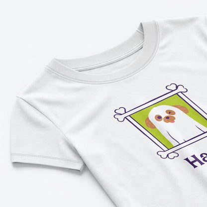 Custom Ghost Dog Shirt – Personalized Pet Photo Halloween Tee, Bella Canvas 3001